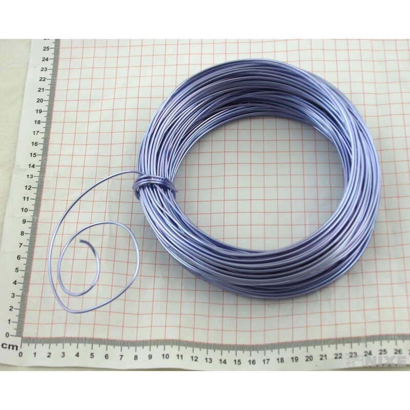 DRÁT HLINÍKOVÝ 2mmx60m*FIALOVÁ SV.