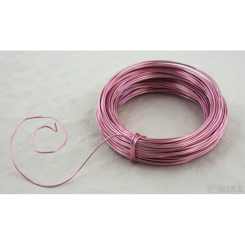 DRÁT HLINÍKOVÝ 2mmx60m*RŮŽOVÁ