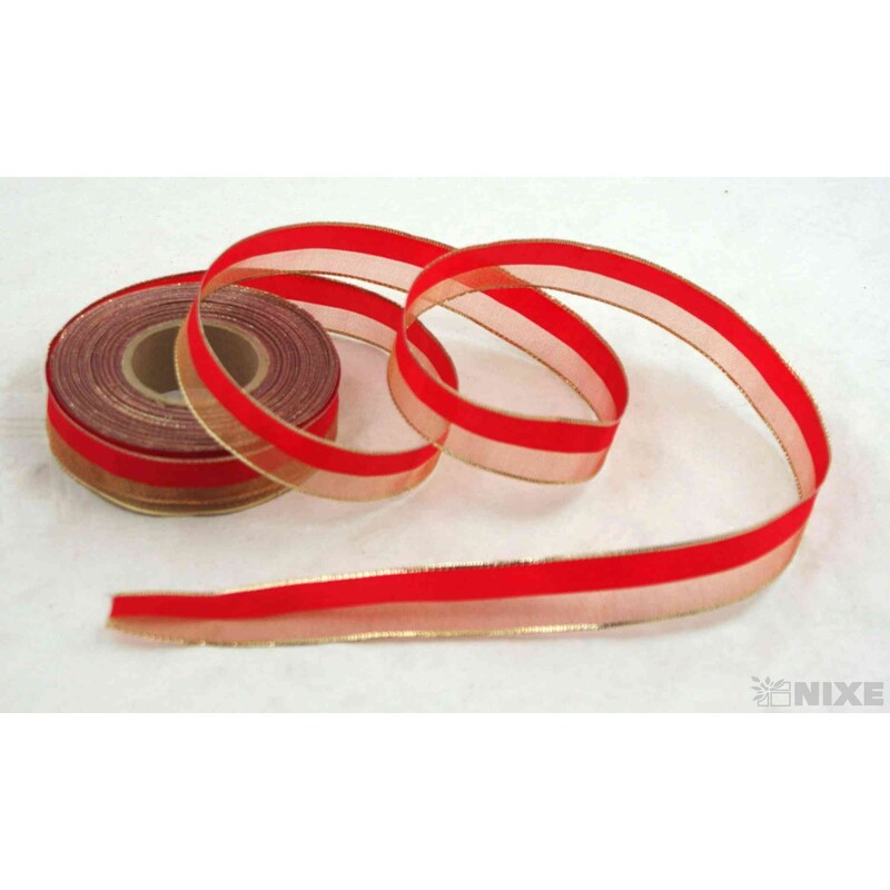 PLÁTNOVÁ STUHA DR. 25mmx25m*ČERVENÁ 426406
