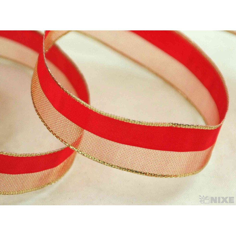 PLÁTNOVÁ STUHA DR. 25mmx25m*ČERVENÁ 426406