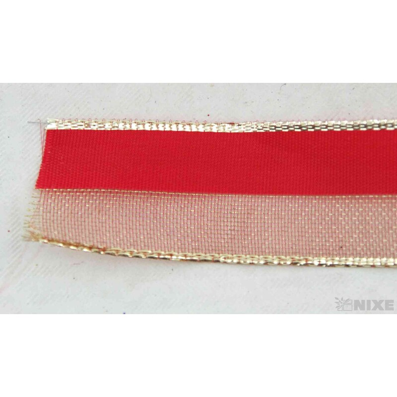 PLÁTNOVÁ STUHA DR. 25mmx25m*ČERVENÁ 426406