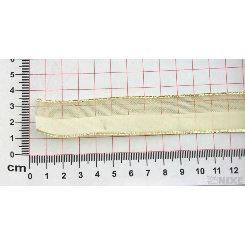 PLÁTNOVÁ STUHA DR. 25mmx25m*ZLATÁ 426401