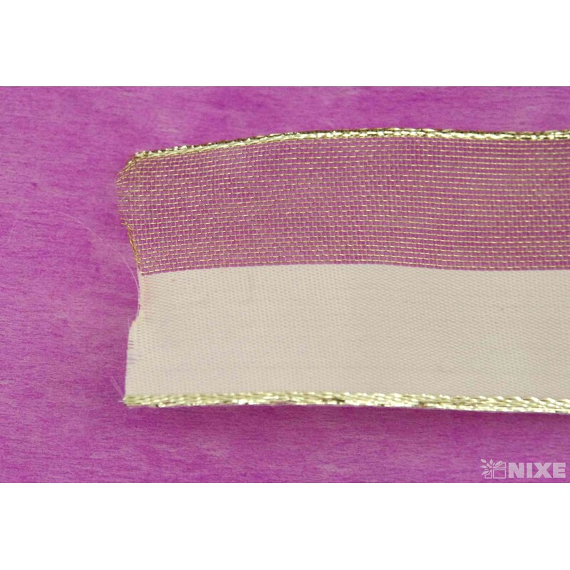 PLÁTNOVÁ STUHA DR. 40mmx25m*ZLATÁ 426401