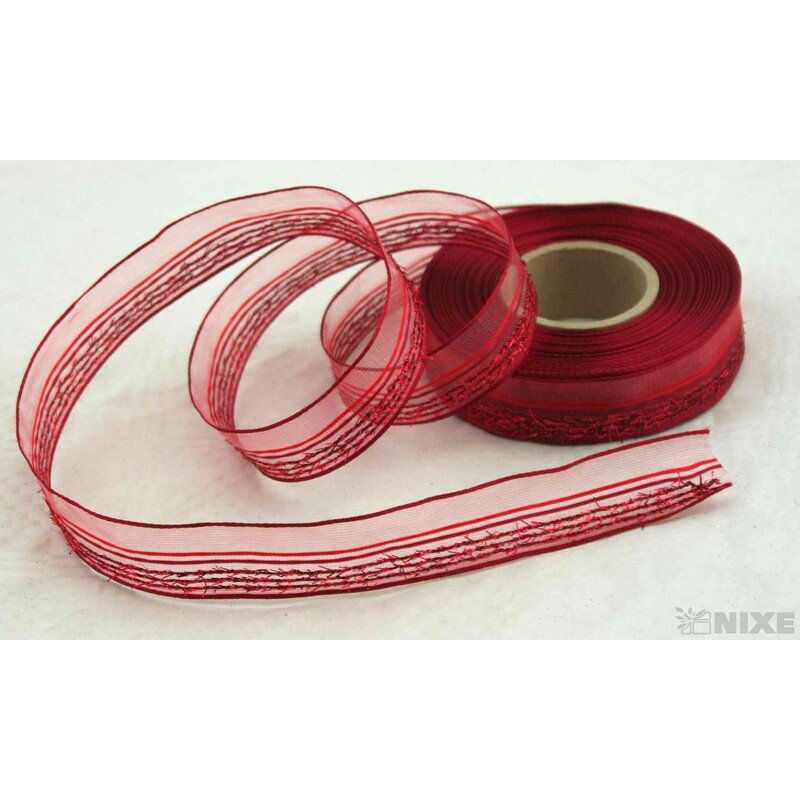 PLÁTNOVÁ STUHA DR. 25mmx25m*ČERVENÁ 428102