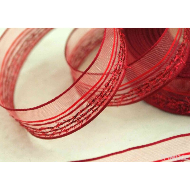 PLÁTNOVÁ STUHA DR. 25mmx25m*ČERVENÁ 428102