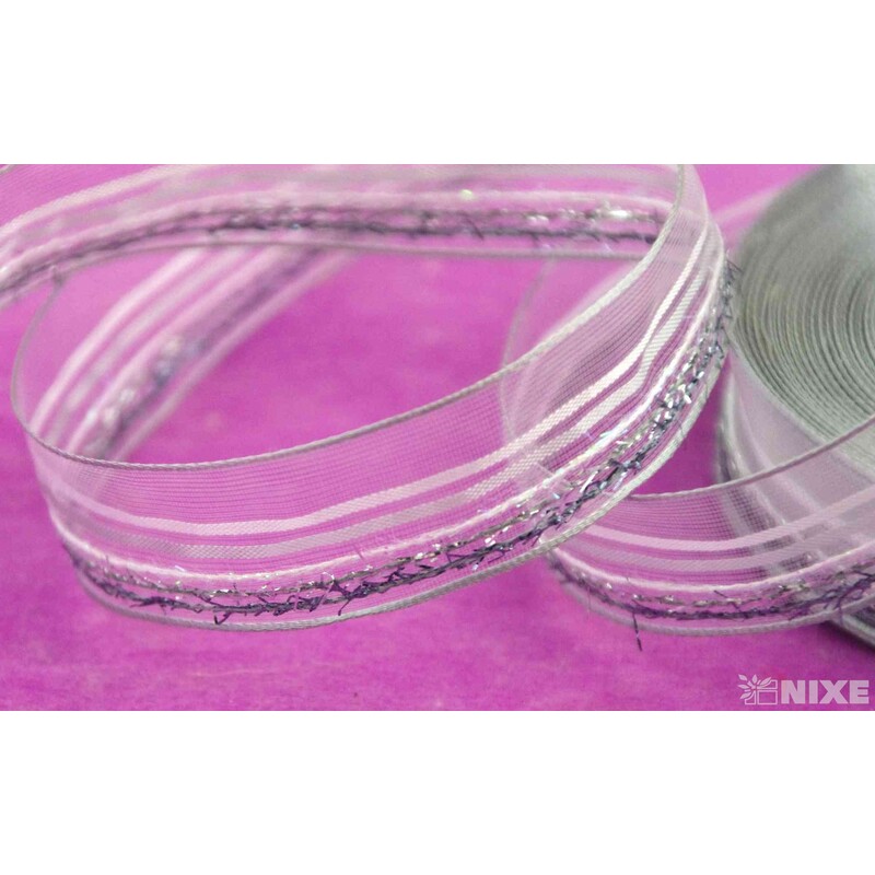 PLÁTNOVÁ STUHA DR. 25mmx25m*STŘÍBRNÁ 428101