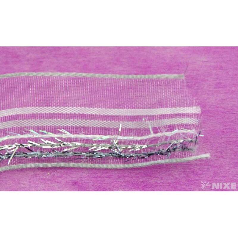 PLÁTNOVÁ STUHA DR. 25mmx25m*STŘÍBRNÁ 428101