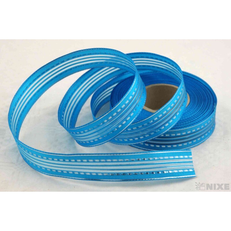 PLÁTNOVÁ STUHA 25mmx25m*MODRÁ 036446-S