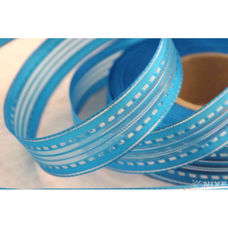 PLÁTNOVÁ STUHA 25mmx25m*MODRÁ 036446-S