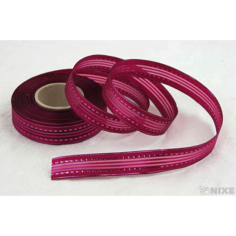 PLÁTNOVÁ STUHA 25mmx25m*FUXIE 036642-S