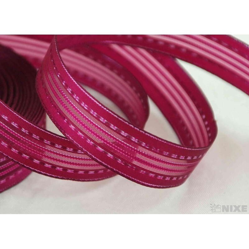 PLÁTNOVÁ STUHA 25mmx25m*FUXIE 036642-S