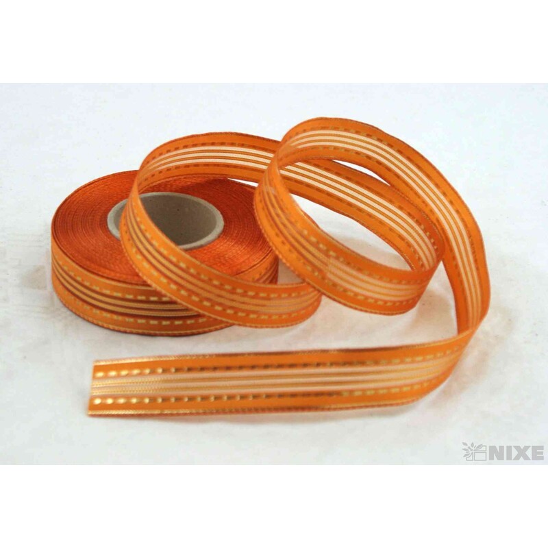 PLÁTNOVÁ STUHA 25mmx25m*ORANŽOVÁ 036743-Z