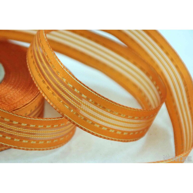 PLÁTNOVÁ STUHA 25mmx25m*ORANŽOVÁ 036743-Z