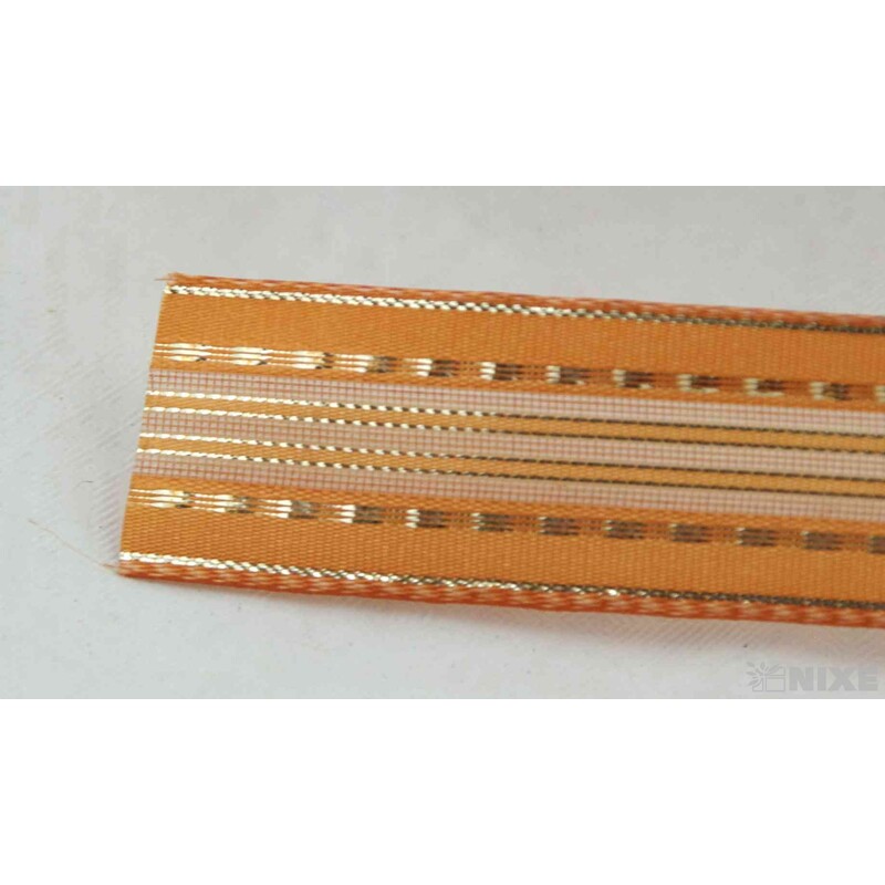 PLÁTNOVÁ STUHA 25mmx25m*ORANŽOVÁ 036743-Z