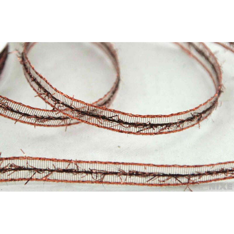 PLÁTNOVÁ STUHA 08mmx10m*HNĚDÁ 390403