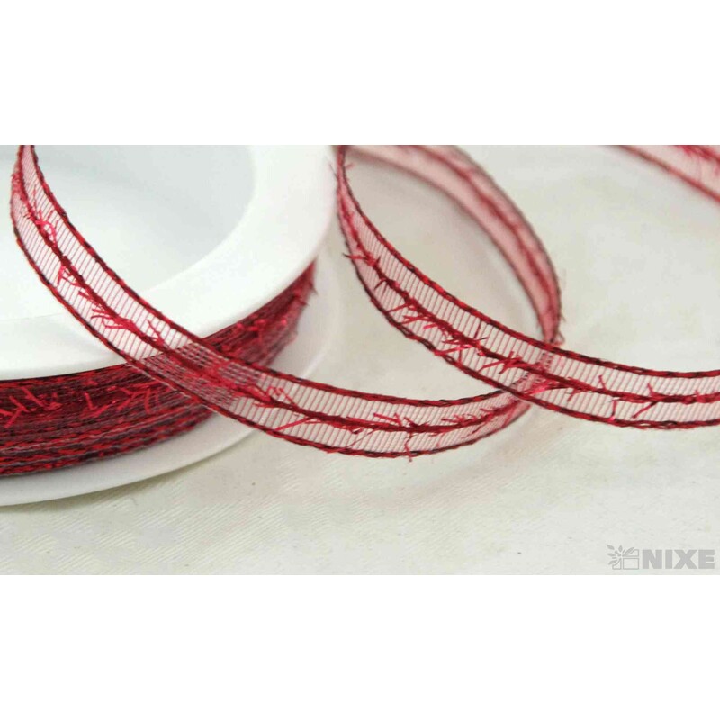 PLÁTNOVÁ STUHA 08mmx10m*ČERVENÁ 390404