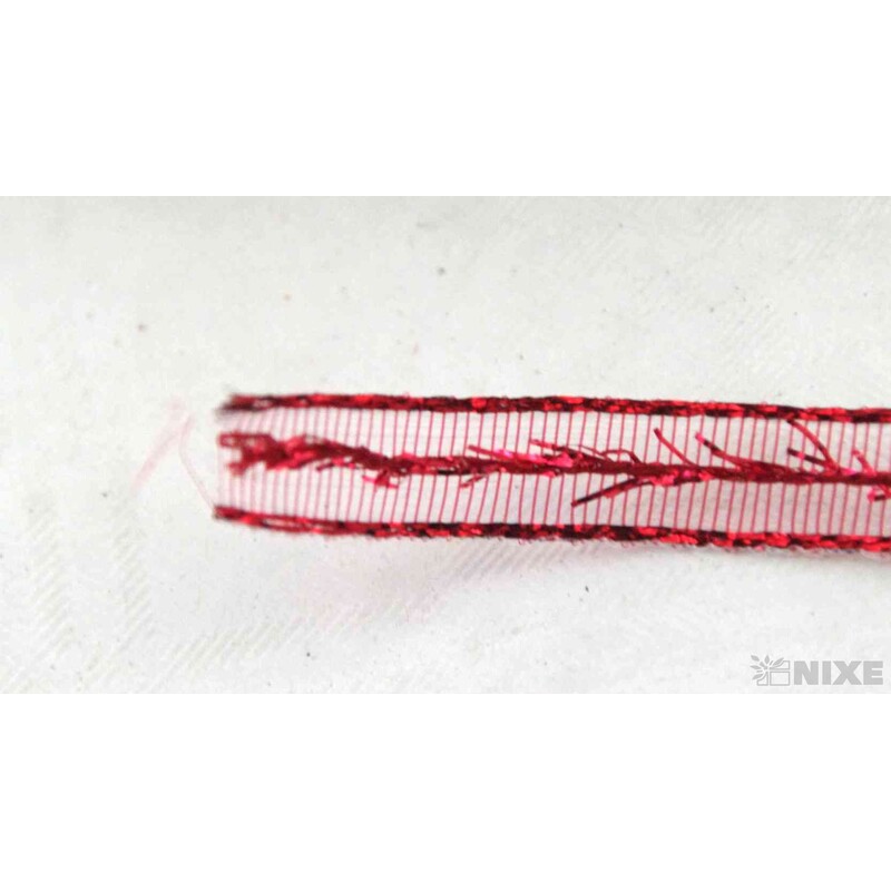 PLÁTNOVÁ STUHA 08mmx10m*ČERVENÁ 390404