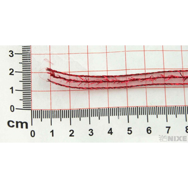 PLÁTNOVÁ STUHA 08mmx10m*ČERVENÁ 390404