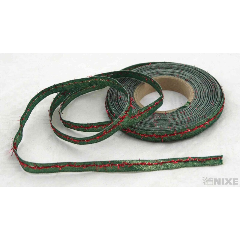 PLÁTNOVÁ STUHA EFEKT 10mmx25m*ZELENÁ 427902