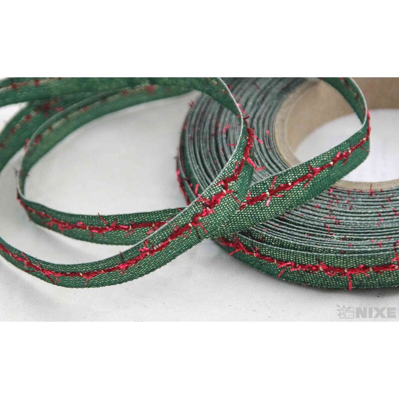 PLÁTNOVÁ STUHA EFEKT 10mmx25m*ZELENÁ 427902