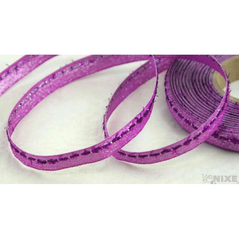 PLÁTNOVÁ STUHA EFEKT 10mmx25m*FIALOVÁ 427908