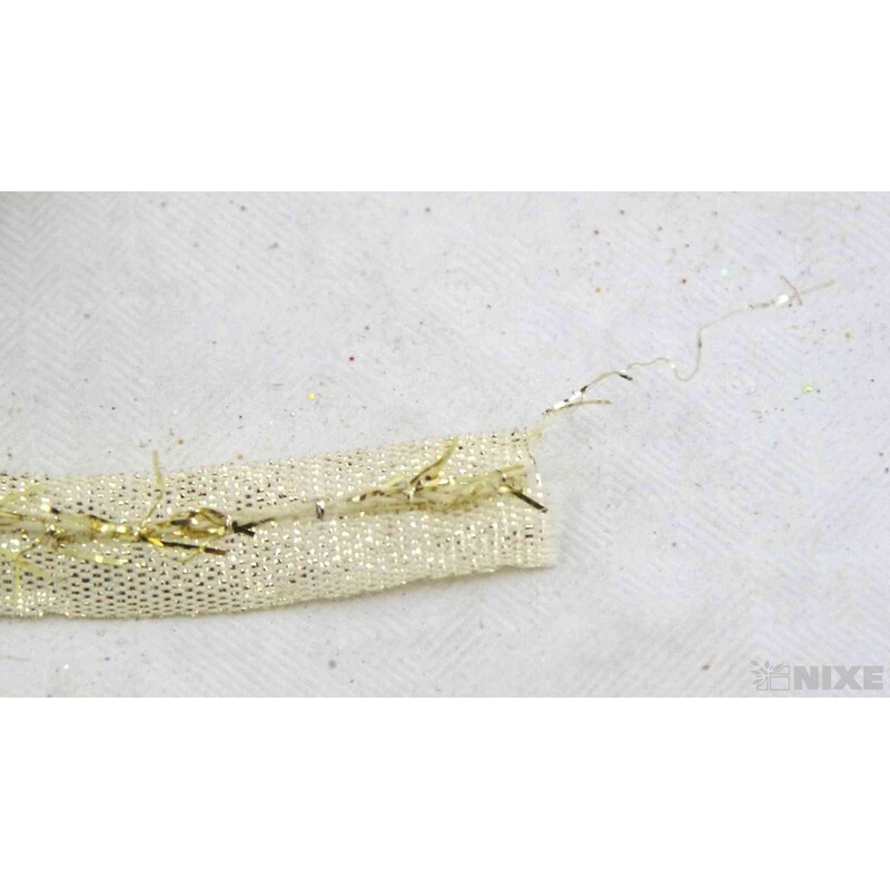 PLÁTNOVÁ STUHA EFEKT 10mmx25m*ZLATÁ 427911