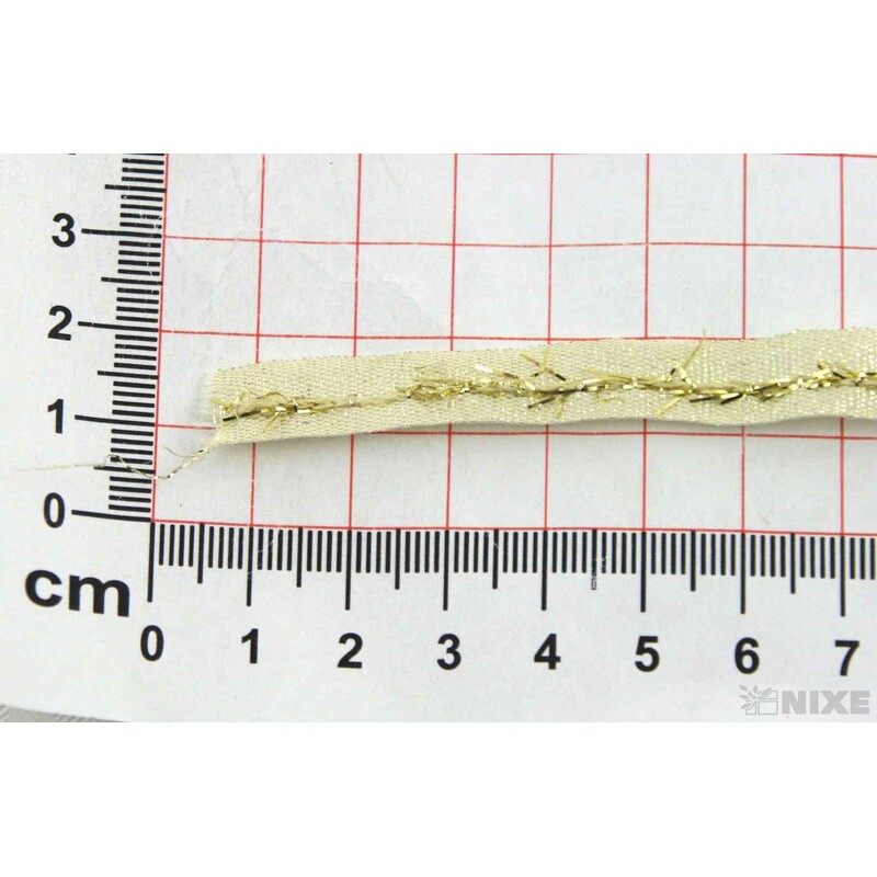 PLÁTNOVÁ STUHA EFEKT 10mmx25m*ZLATÁ 427911