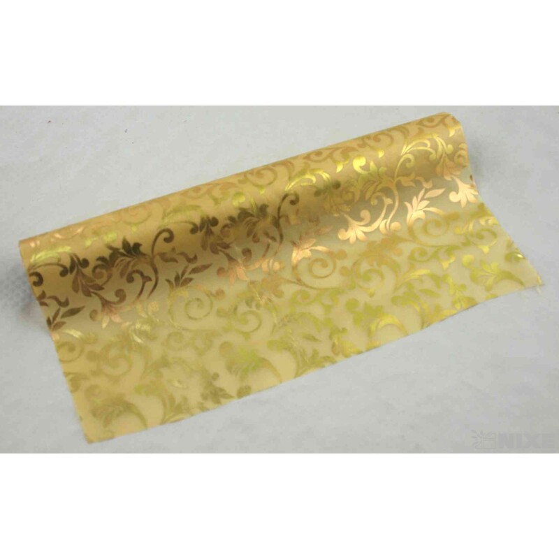 ROLE SATÉN TISK 36cmx3m*ZLATÁ