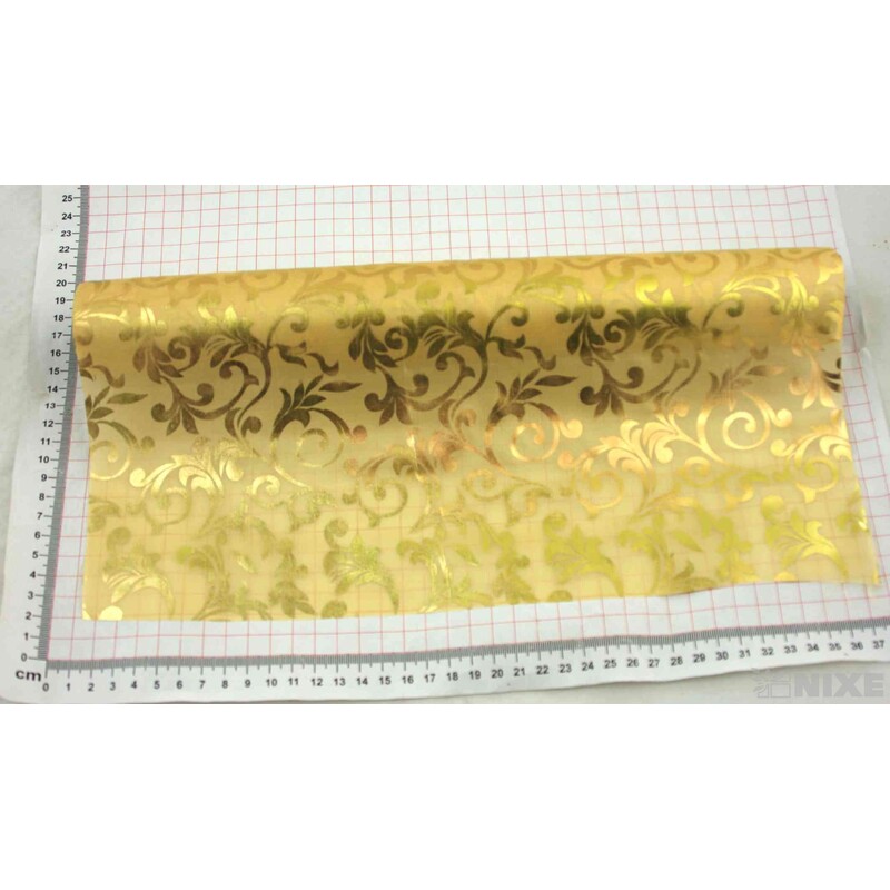 ROLE SATÉN TISK 36cmx3m*ZLATÁ