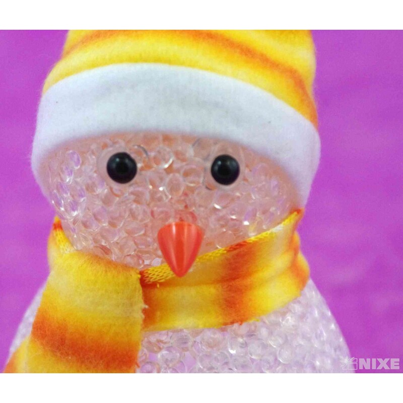 SNĚHULÁK SVÍTÍCÍ 11x7cm*MIX BAREV