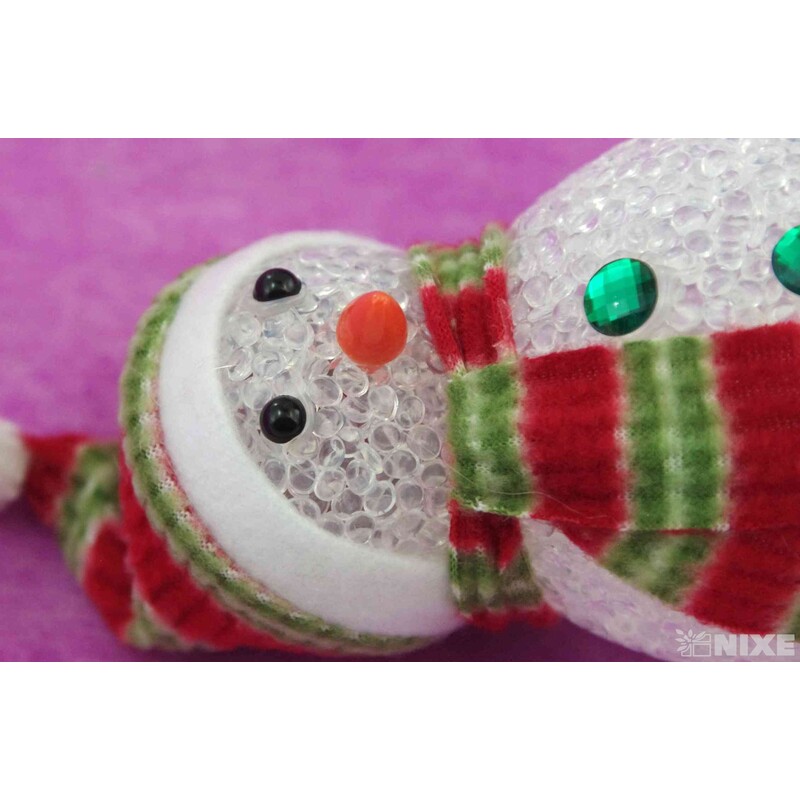 SNĚHULÁK SVÍTÍCÍ 11x7cm*MIX BAREV