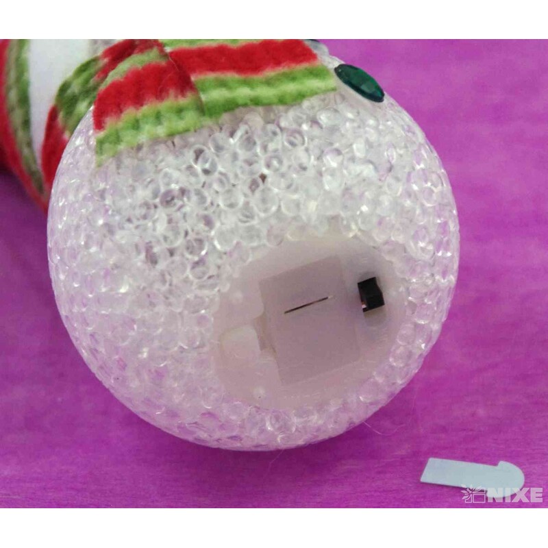 SNĚHULÁK SVÍTÍCÍ 11x7cm*MIX BAREV