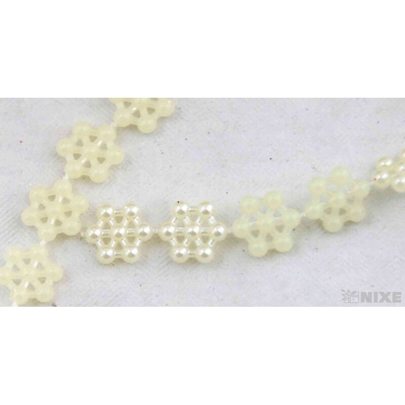 PERLIČKY ŘETĚZ 23m*KRÉMOVÁ