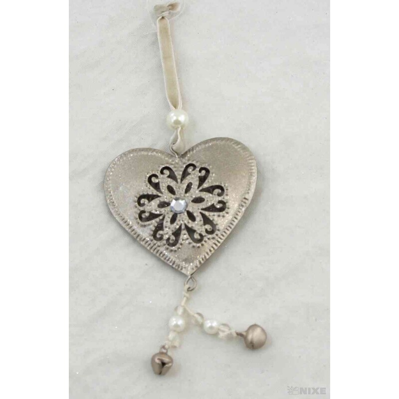 ZÁVĚS SRDCE PLECH 7,5cm*ZLATÁ