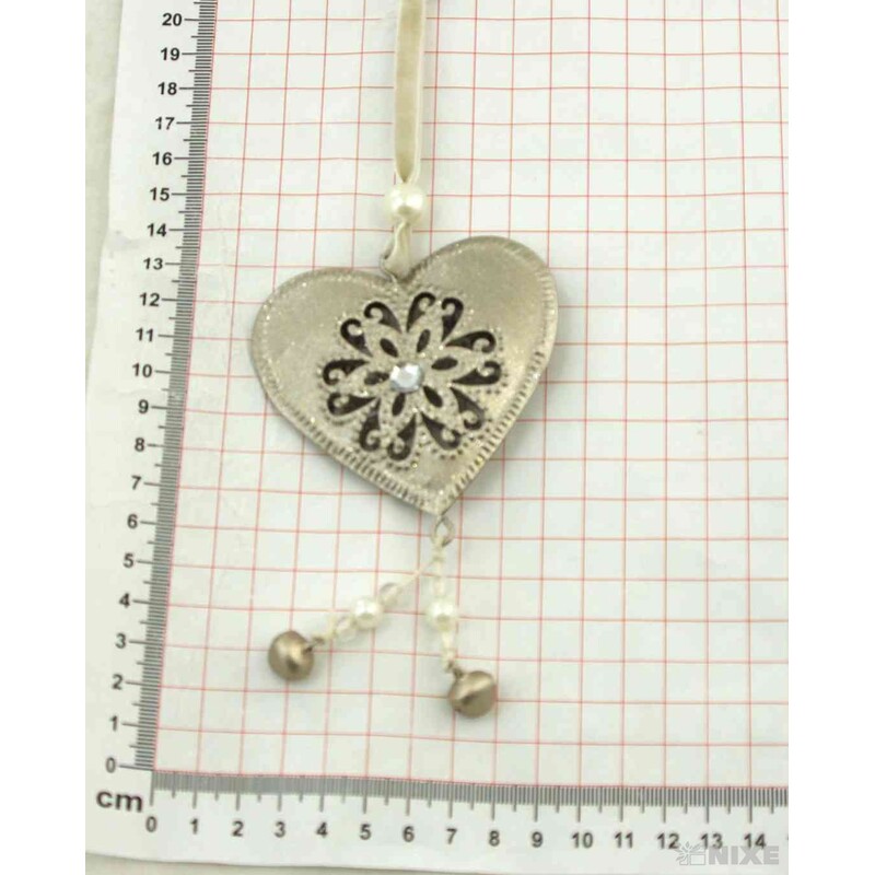 ZÁVĚS SRDCE PLECH 7,5cm*ZLATÁ