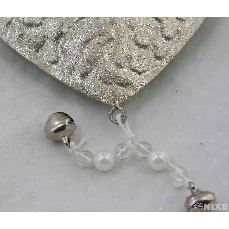 ZÁVĚS SRDCE PLECH 10cm*BÍLÁ