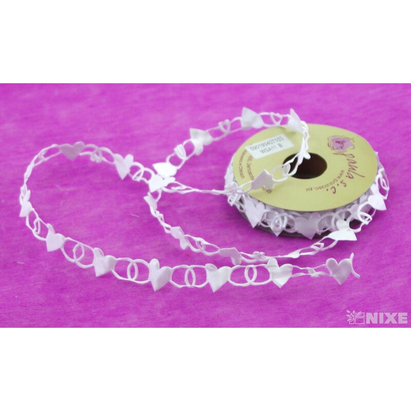 STUHA SRDÍČKA 20mmx10yd*BÍLÁ