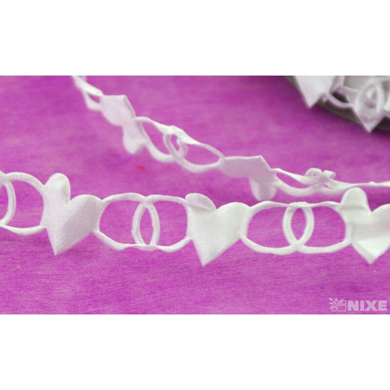 STUHA SRDÍČKA 20mmx10yd*BÍLÁ