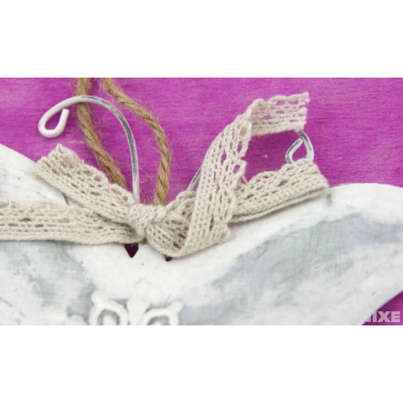 ZÁVĚS MOTÝL PLECH 8x11cm*STŘÍBRNÁ