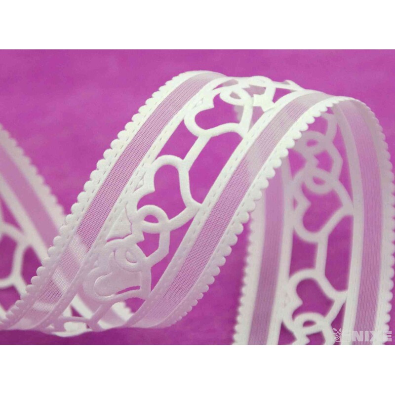 STUHA SRDÍČKA 38mmx10yd*BÍLÁ