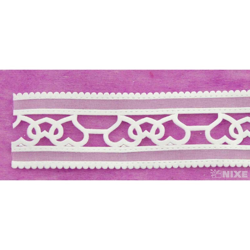 STUHA SRDÍČKA 38mmx10yd*BÍLÁ