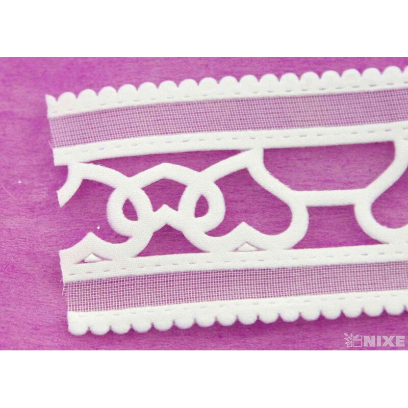 STUHA SRDÍČKA 38mmx10yd*BÍLÁ