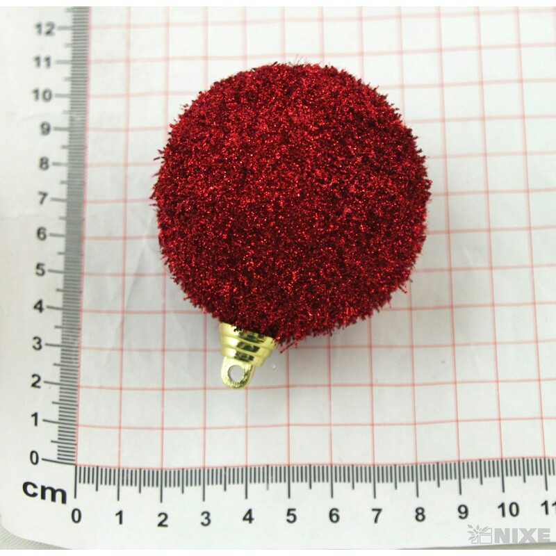 KOULE ZÁVĚS 6cm 8ks*ČERVENÁ