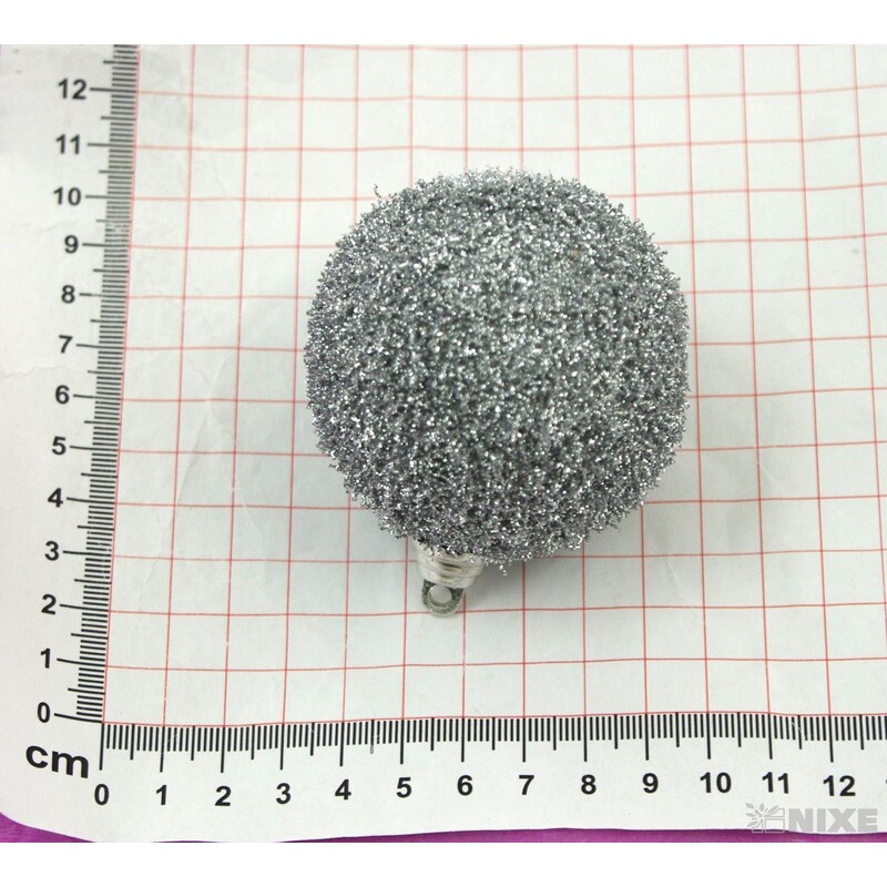 KOULE ZÁVĚS 6cm 8ks*STŘÍBRNÁ