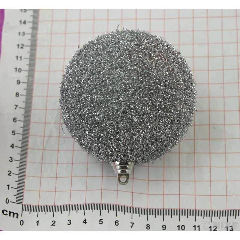 KOULE ZÁVĚS 8cm 4ks*STŘÍBRNÁ