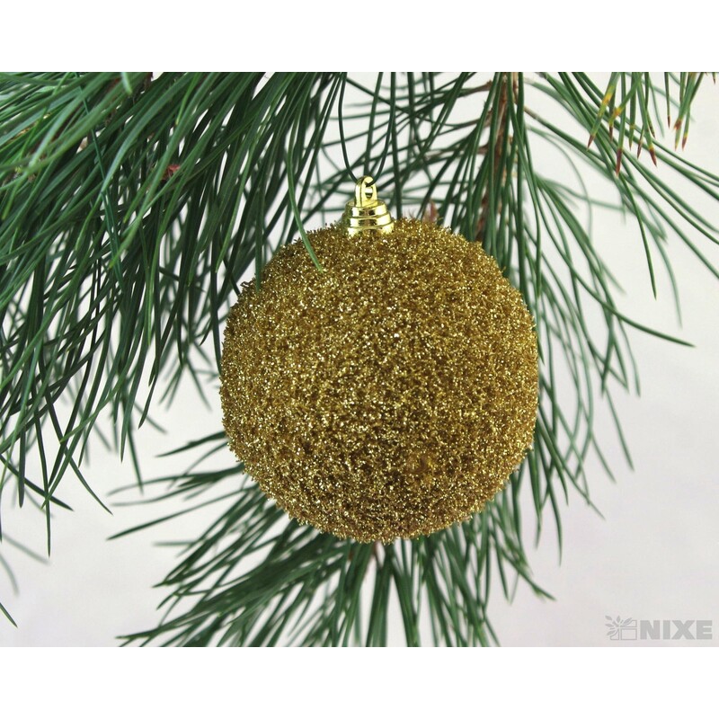 KOULE ZÁVĚS 8cm 4ks*ZLATÁ