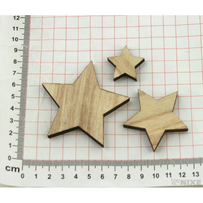 HVĚZDA 5cm 17ks*PŘÍRODNÍ