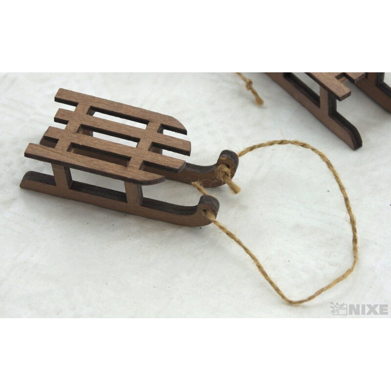 SÁŇKY 9cm 4ks*HNĚDÁ