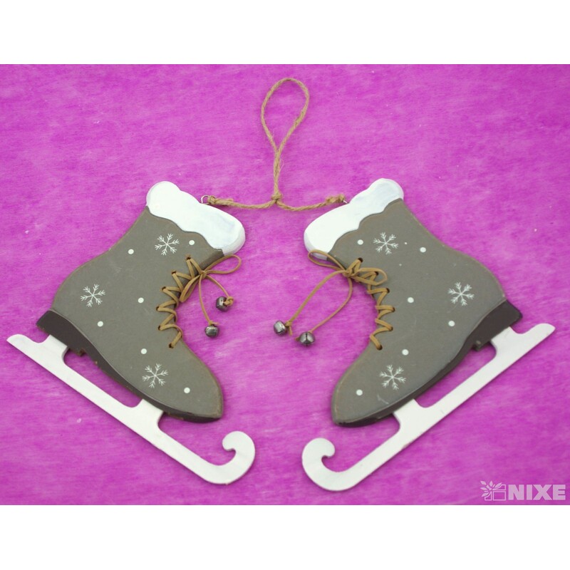 ZÁVĚS BRUSLE 20x17cm 2ks*ŠEDÁ