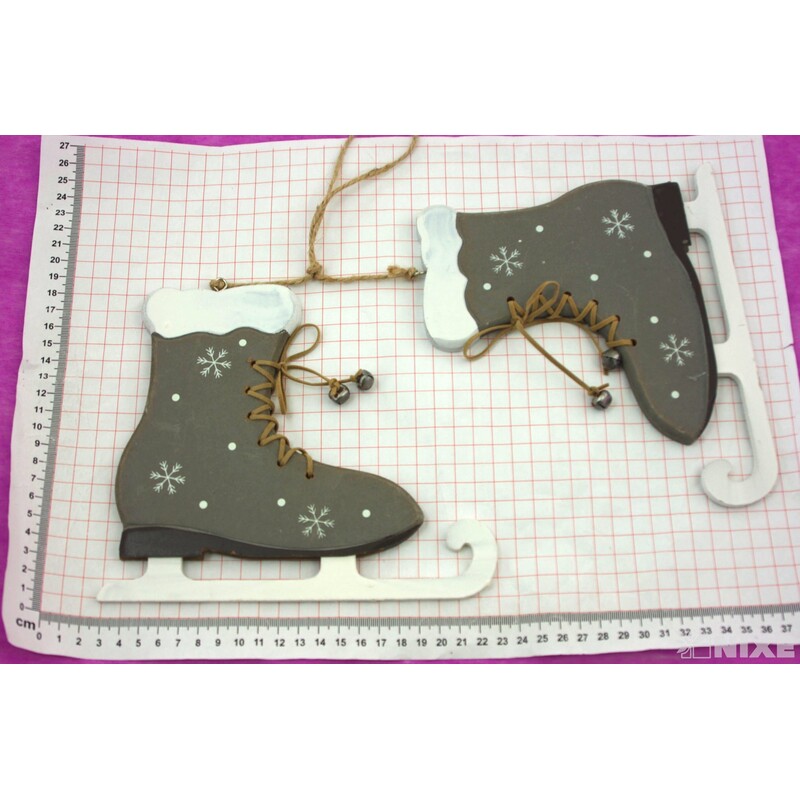 ZÁVĚS BRUSLE 20x17cm 2ks*ŠEDÁ